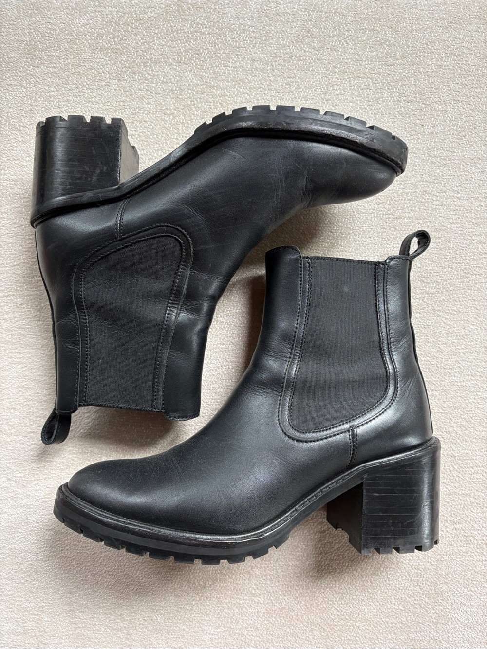 Women's Black Leather Chelsea boots - Thursday Boot Co
